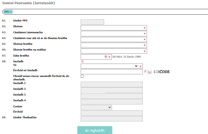 PIctiur de Applicant A1-A8