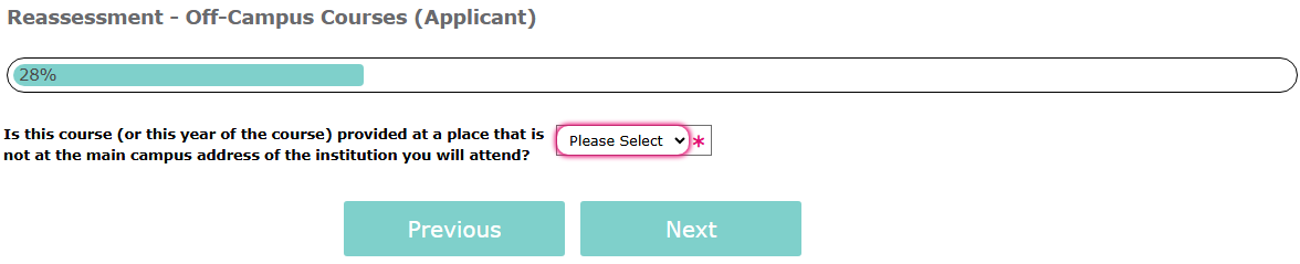 Reassessment - Off-Campus Courses 26-27