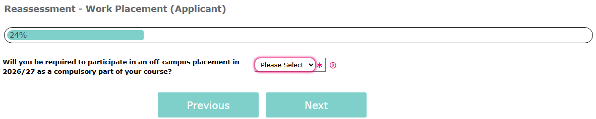 Reassessment - Work Placement 26-27