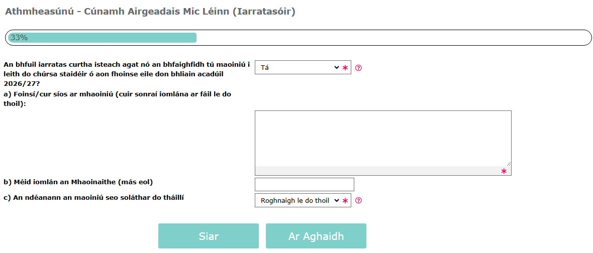 Reassessment Irish - OFA Yes